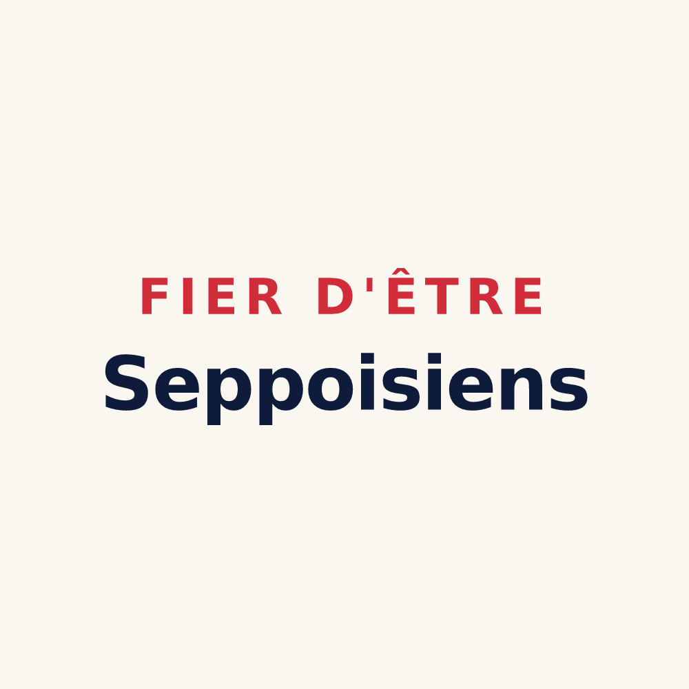 Tasse « Fier d'être Seppoisiens » — design pour Seppois-le-Haut