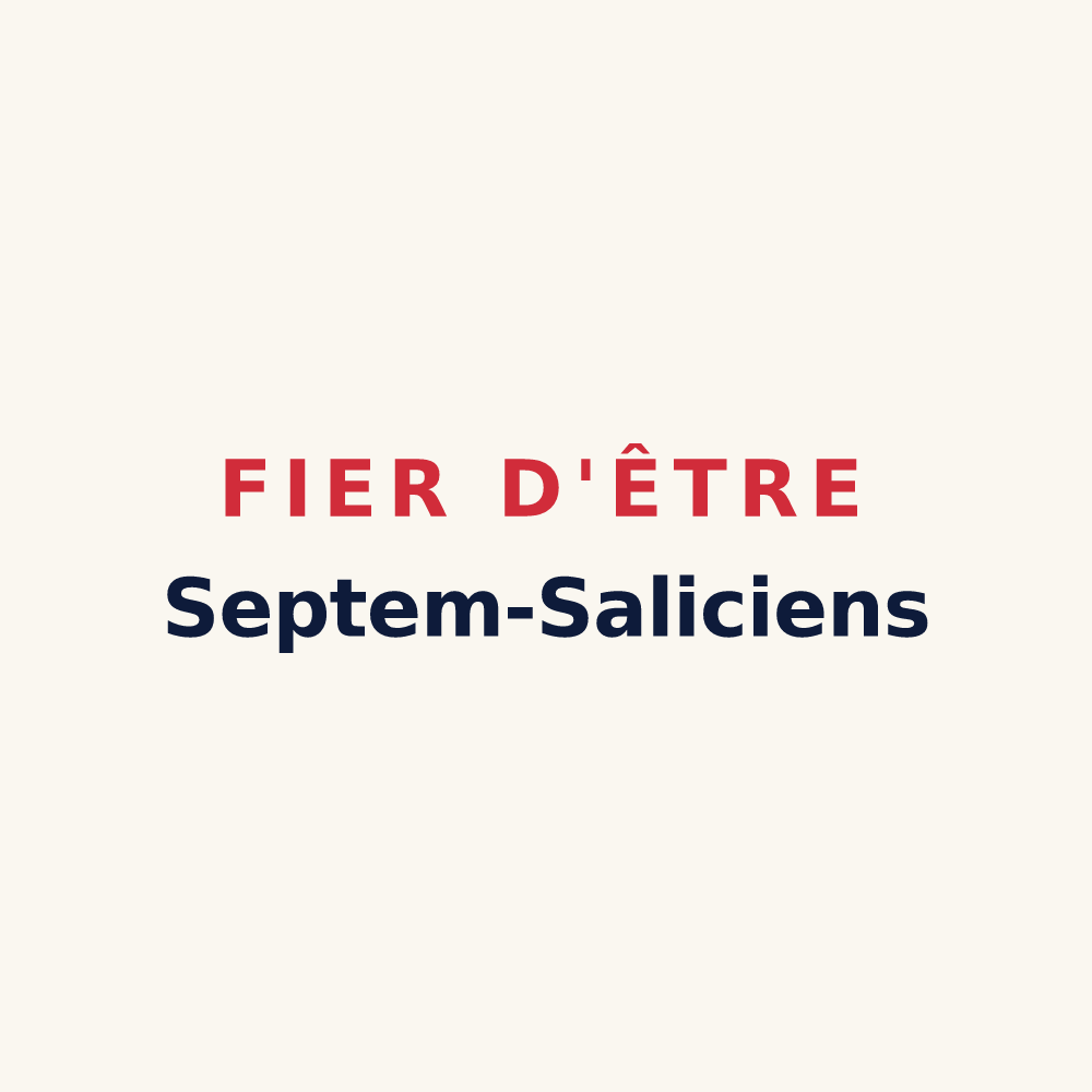 Tasse « Fier d'être Septem-Saliciens » — design pour Sept-Saulx