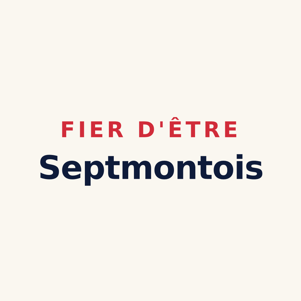 Tasse « Fier d'être Septmontois » — design pour Septmonts