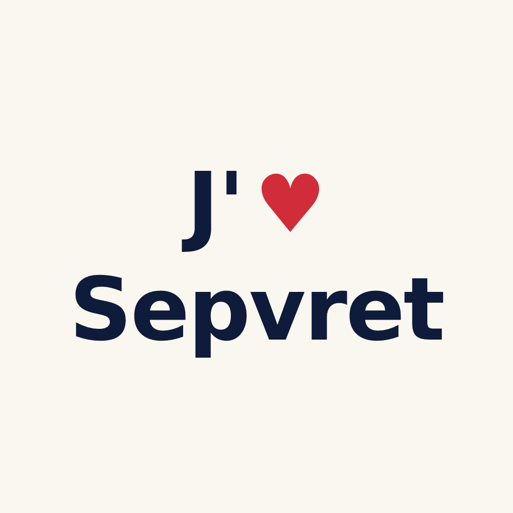 Tasse personnalisée Sepvret — design J'aime Sepvret