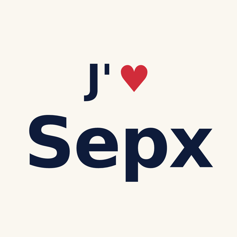 Tasse personnalisée Sepx — design J'aime Sepx