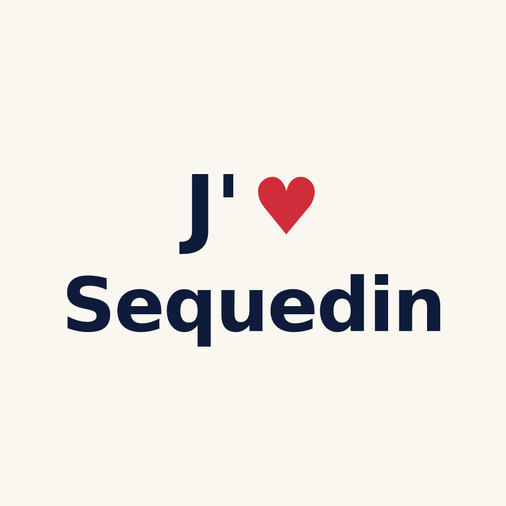 Tasse personnalisée Sequedin — design J'aime Sequedin