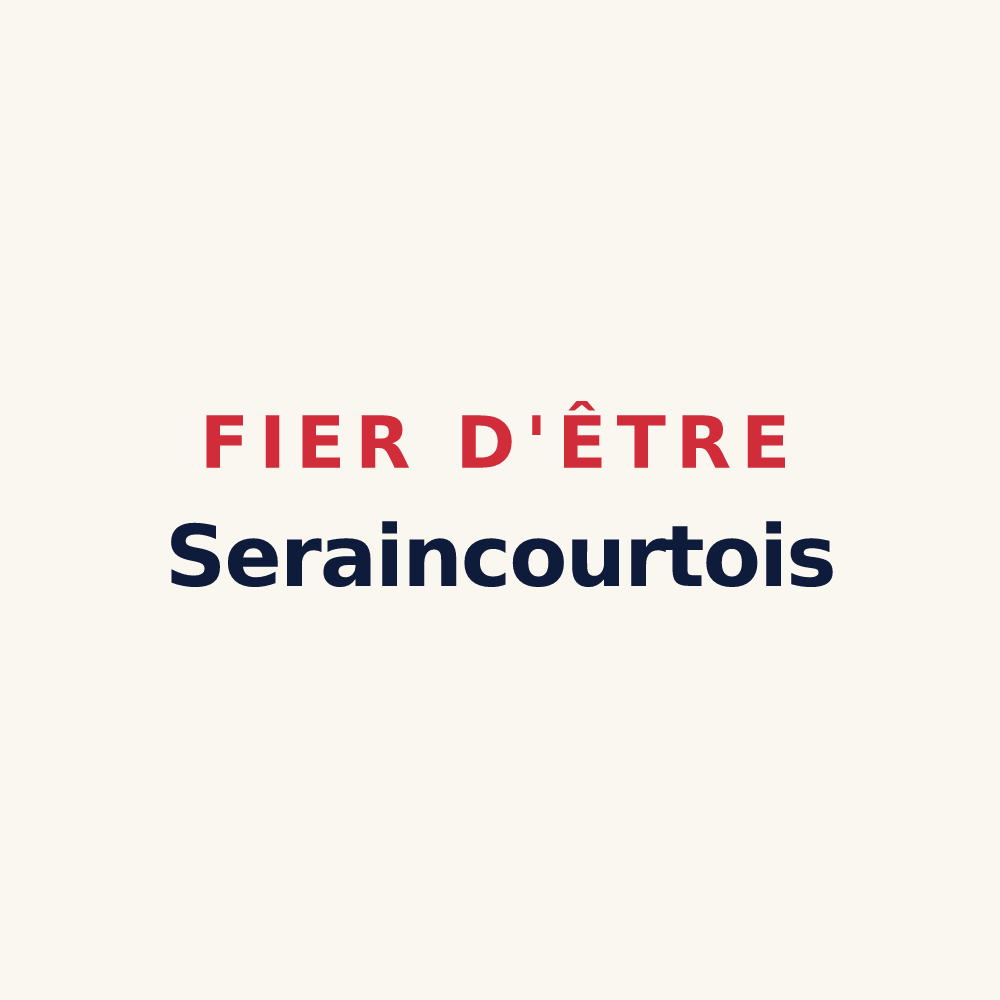 Tasse « Fier d'être Seraincourtois » — design pour Seraincourt