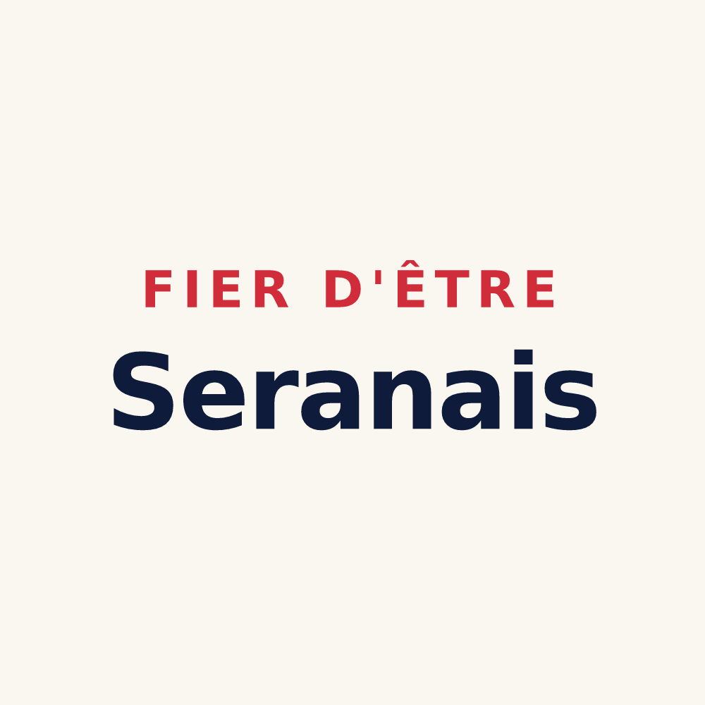 Tasse « Fier d'être Seranais » — design pour Serans