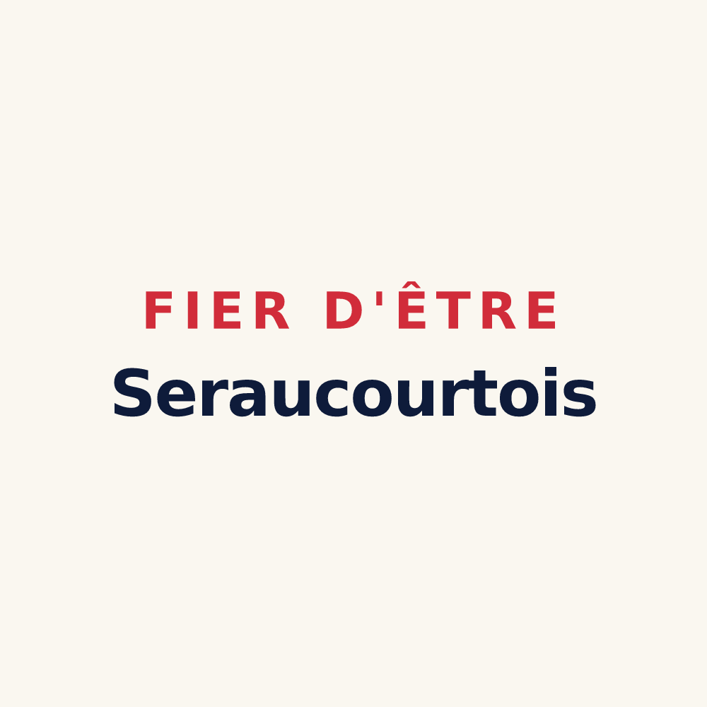 Tasse « Fier d'être Seraucourtois » — design pour Seraucourt-le-Grand