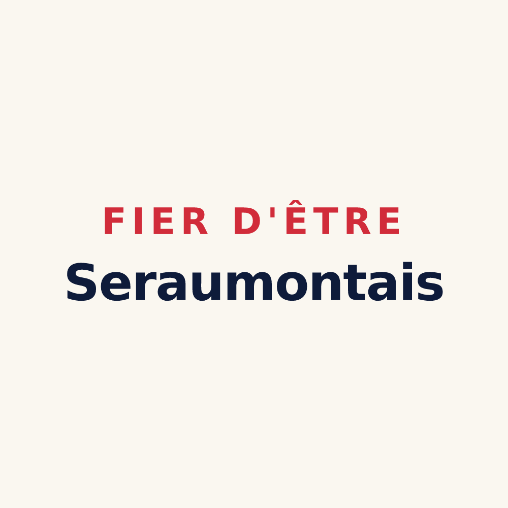Tasse « Fier d'être Seraumontais » — design pour Seraumont
