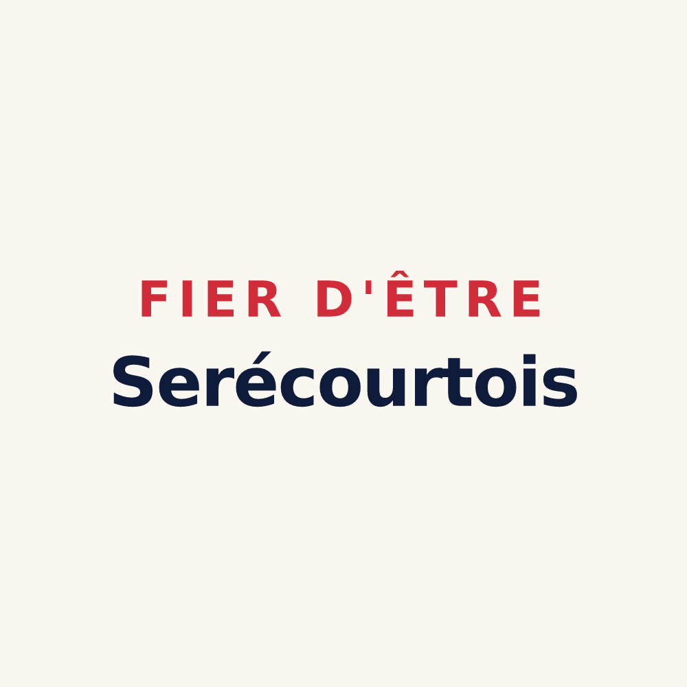Tasse « Fier d'être Serécourtois » — design pour Serécourt