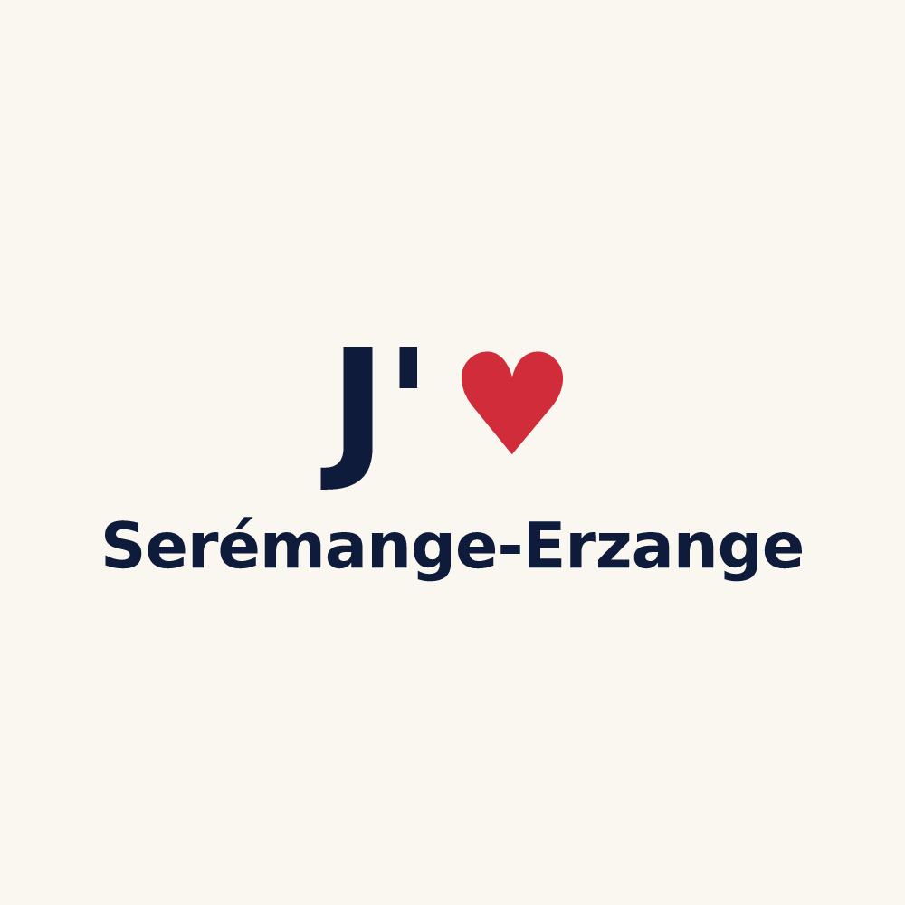 Tasse personnalisée Serémange-Erzange — design J'aime Serémange-Erzange