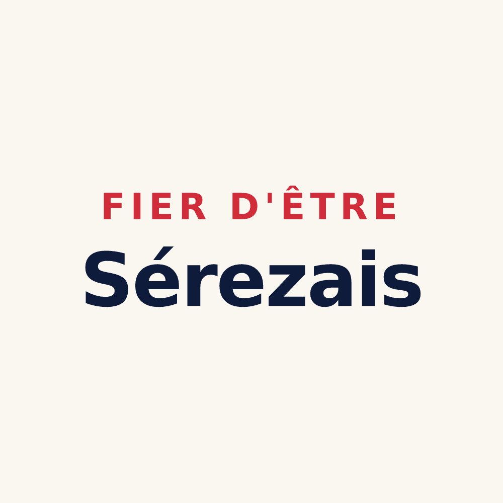 Tasse « Fier d'être Sérezais » — design pour Serez