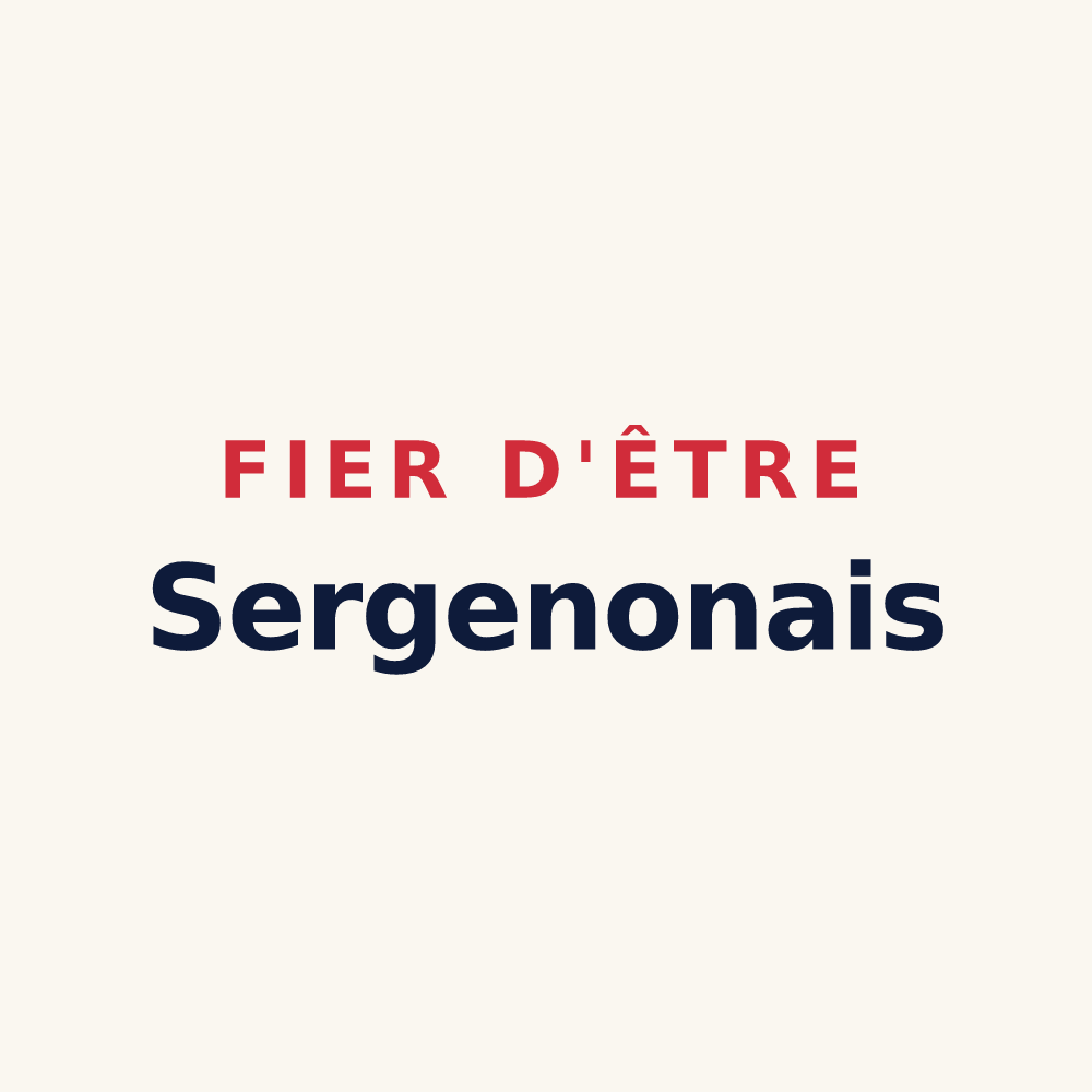 Tasse « Fier d'être Sergenonais » — design pour Sergenon