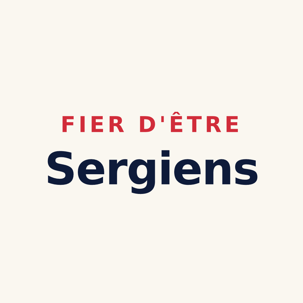 Tasse « Fier d'être Sergiens » — design pour Sergy
