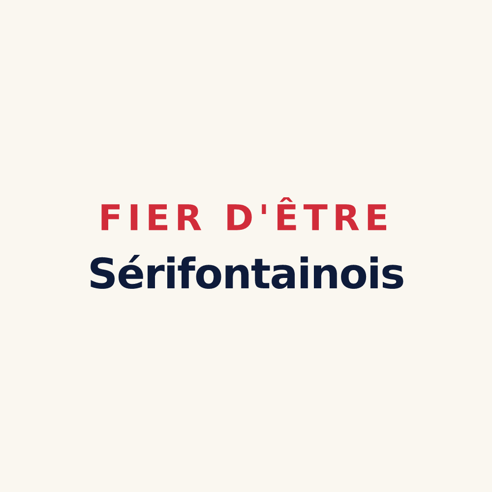 Tasse « Fier d'être Sérifontainois » — design pour Sérifontaine