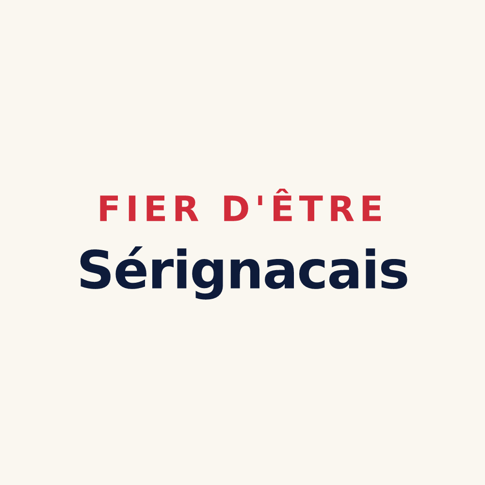 Tasse « Fier d'être Sérignacais » — design pour Sérignac