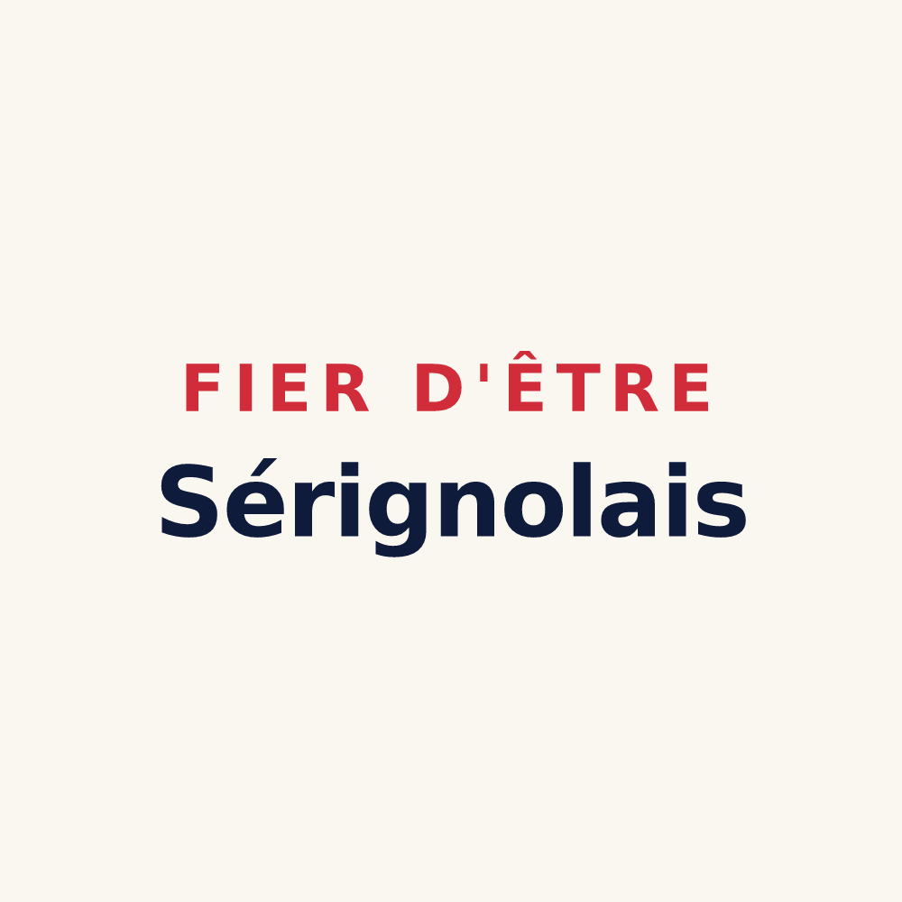 Tasse « Fier d'être Sérignolais » — design pour Sérigné