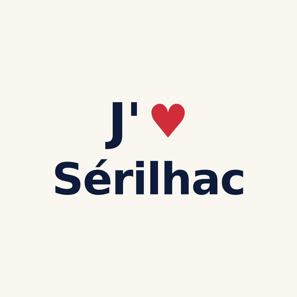 Tasse personnalisée Sérilhac — design J'aime Sérilhac