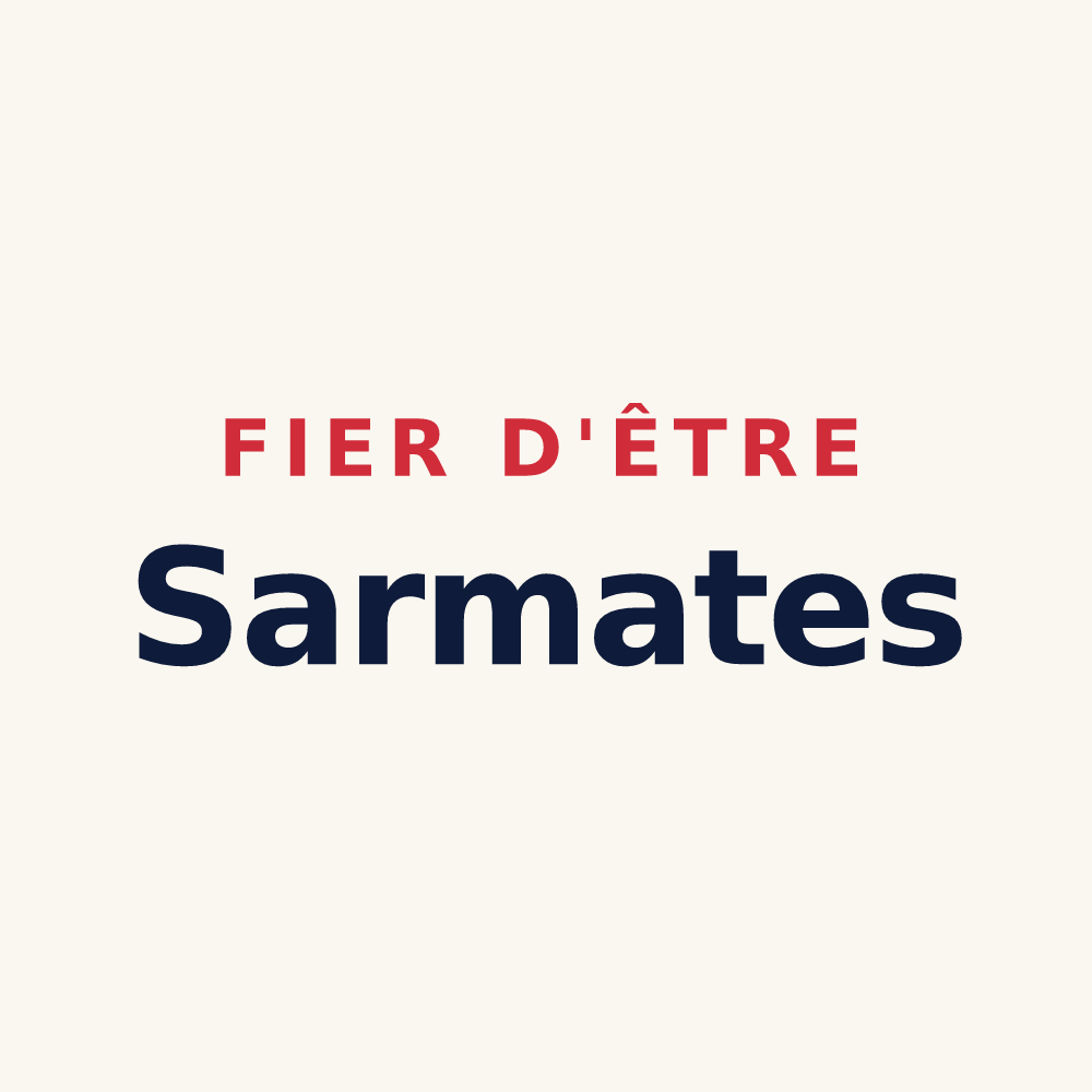 Tasse « Fier d'être Sarmates » — design pour Sermaise