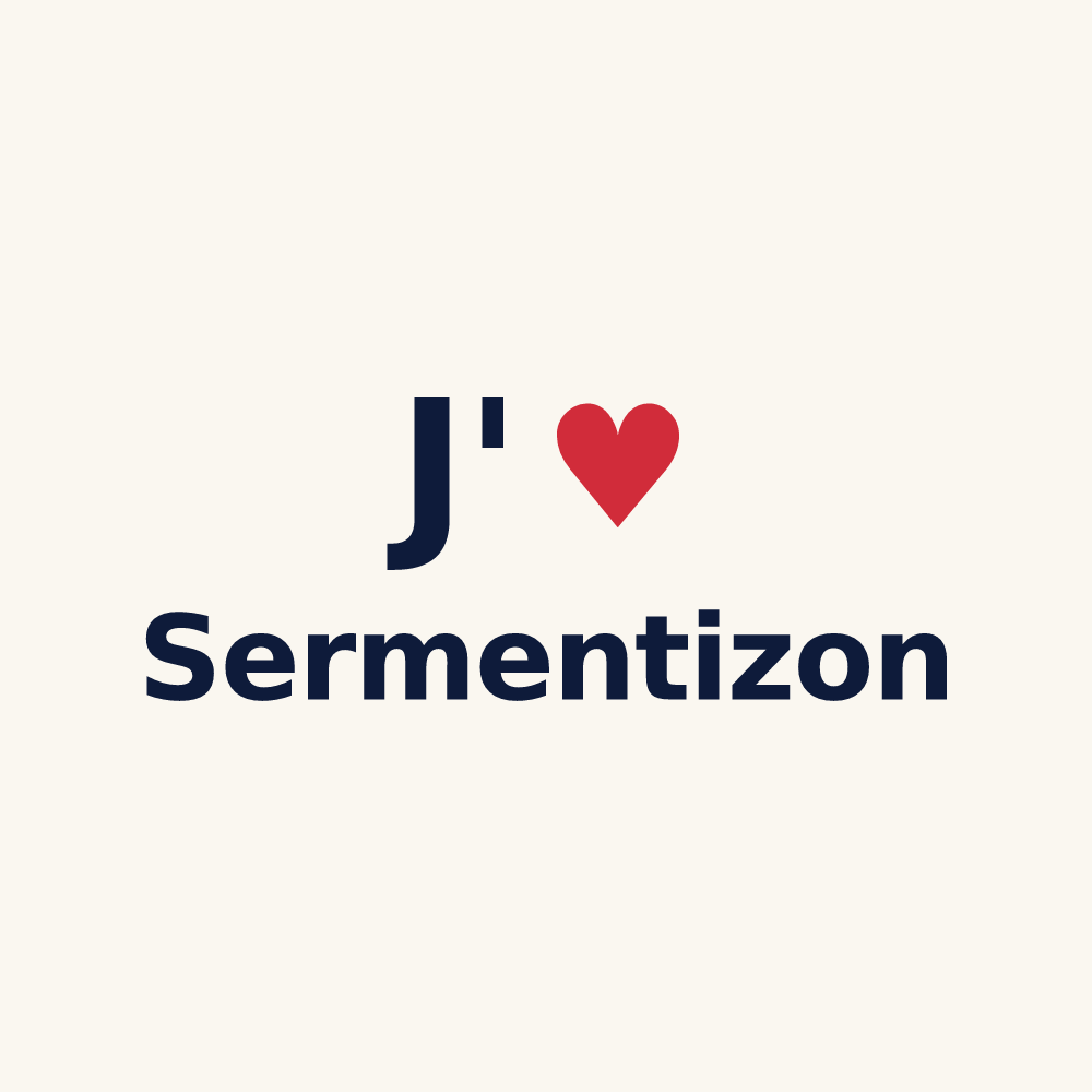 Tasse personnalisée Sermentizon — design J'aime Sermentizon