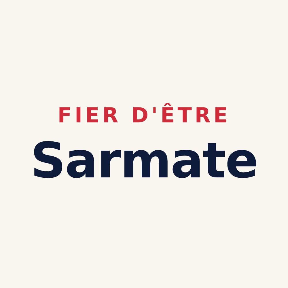 Tasse « Fier d'être Sarmate » — design pour Sermiers
