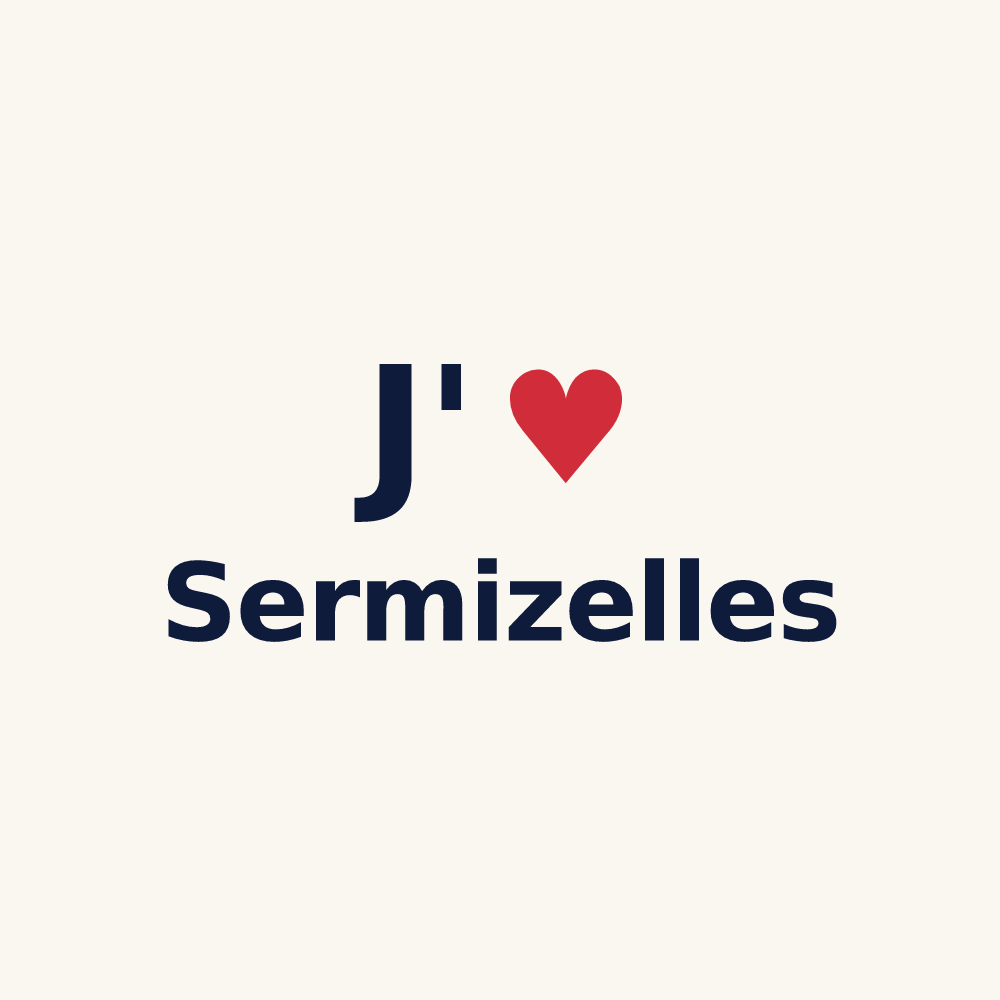 Tasse personnalisée Sermizelles — design J'aime Sermizelles