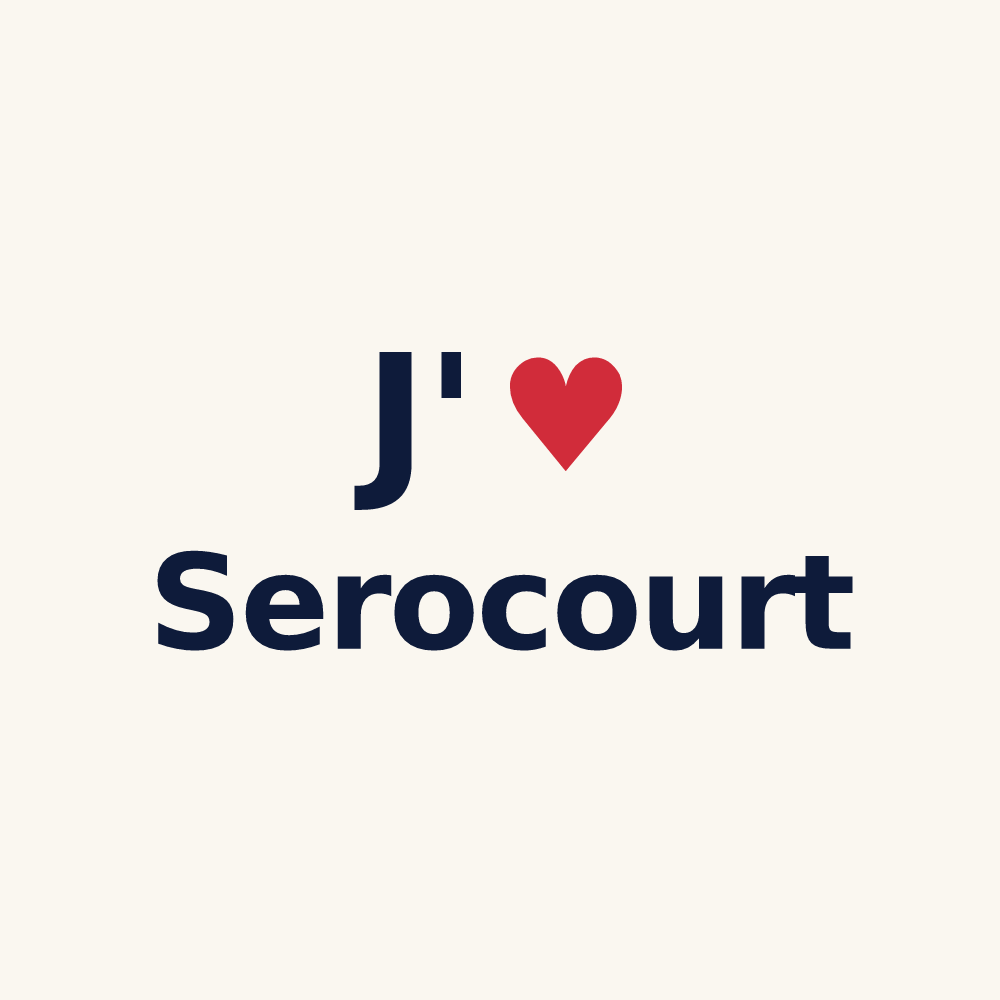 Tasse personnalisée Serocourt — design J'aime Serocourt