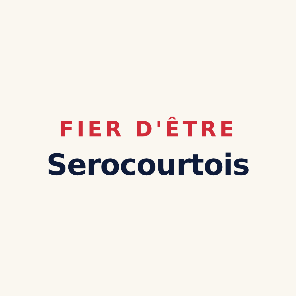 Tasse « Fier d'être Serocourtois » — design pour Serocourt