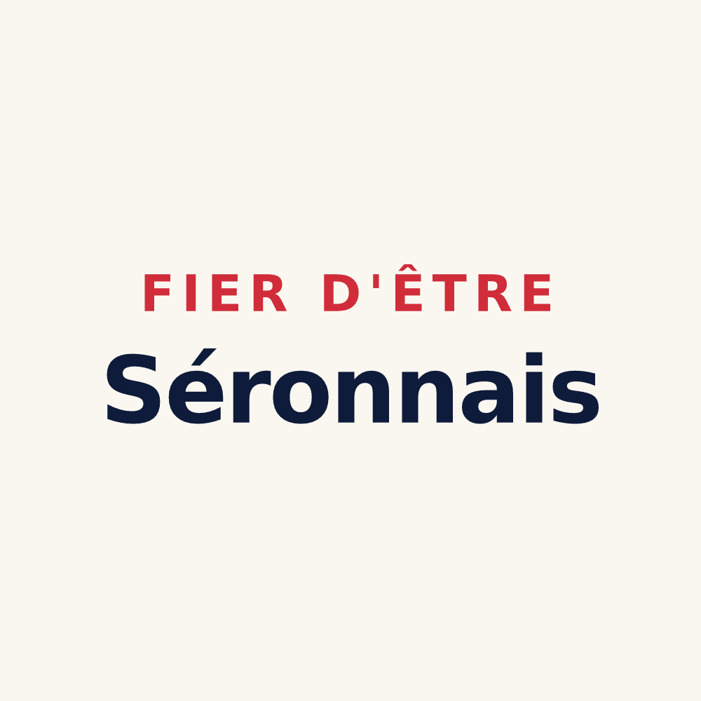 Tasse « Fier d'être Séronnais » — design pour Séron