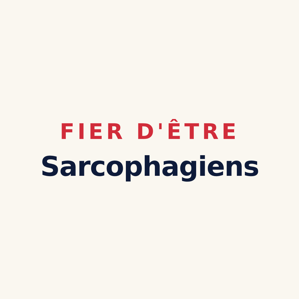 Tasse « Fier d'être Sarcophagiens » — design pour Serqueux