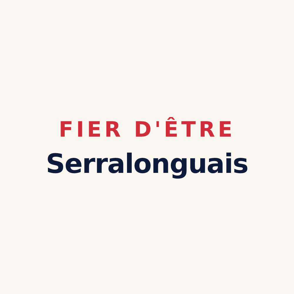 Tasse « Fier d'être Serralonguais » — design pour Serralongue