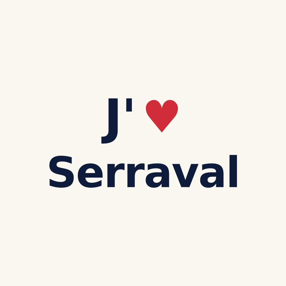 Tasse personnalisée Serraval — design J'aime Serraval