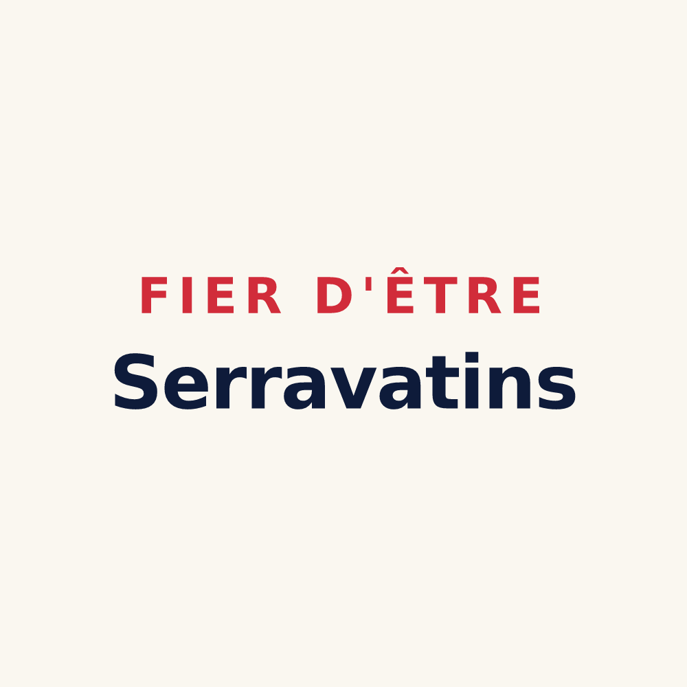 Tasse « Fier d'être Serravatins » — design pour Serraval
