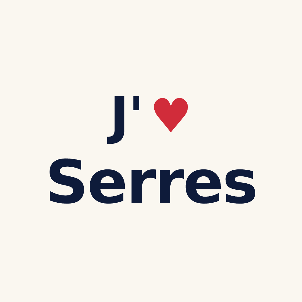 Tasse personnalisée Serres — design J'aime Serres