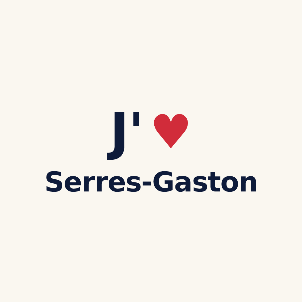 Tasse personnalisée Serres-Gaston — design J'aime Serres-Gaston
