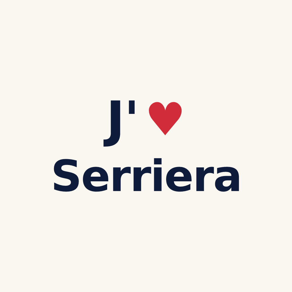 Tasse personnalisée Serriera — design J'aime Serriera