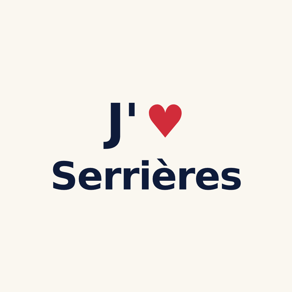 Tasse personnalisée Serrières — design J'aime Serrières