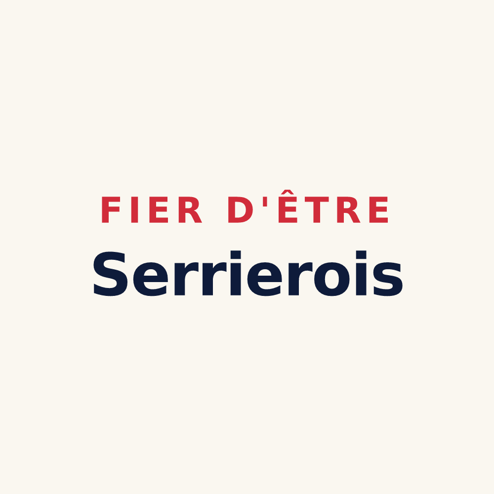 Tasse « Fier d'être Serrierois » — design pour Serrières-en-Chautagne