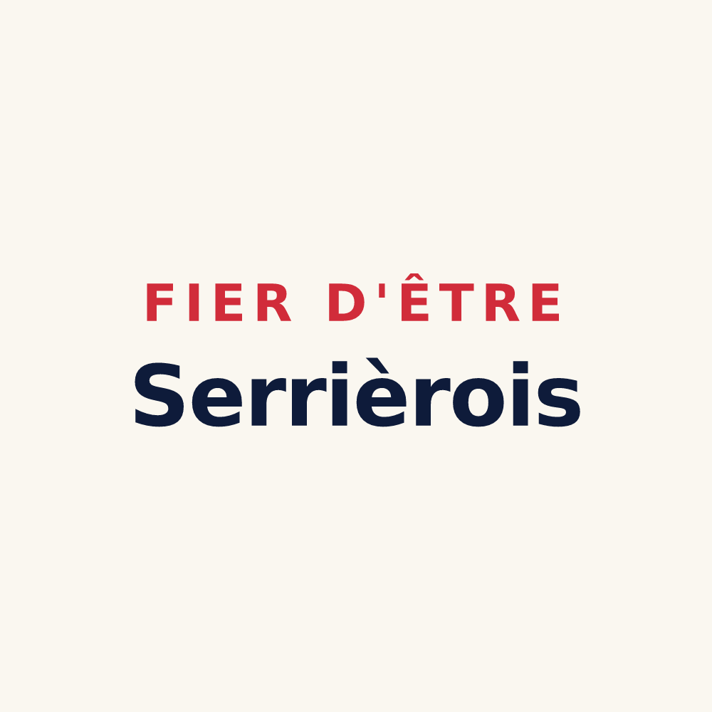 Tasse « Fier d'être Serrièrois » — design pour Serrières