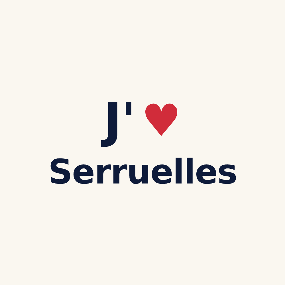 Tasse personnalisée Serruelles — design J'aime Serruelles