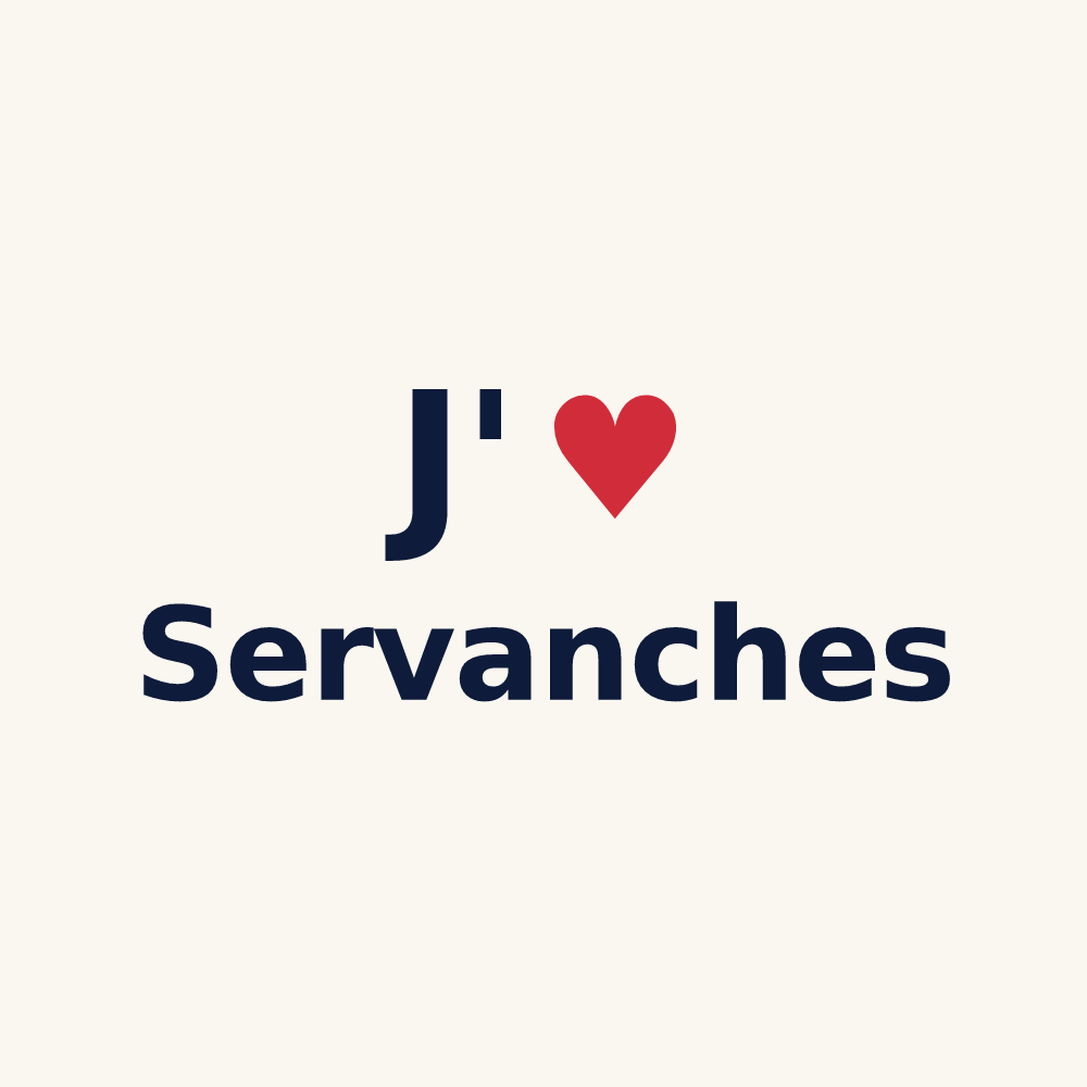 Tasse personnalisée Servanches — design J'aime Servanches