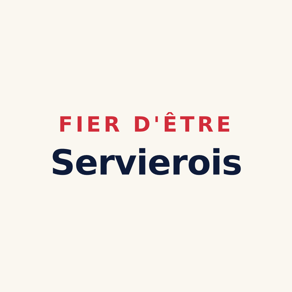 Tasse « Fier d'être Servierois » — design pour Servières-le-Château