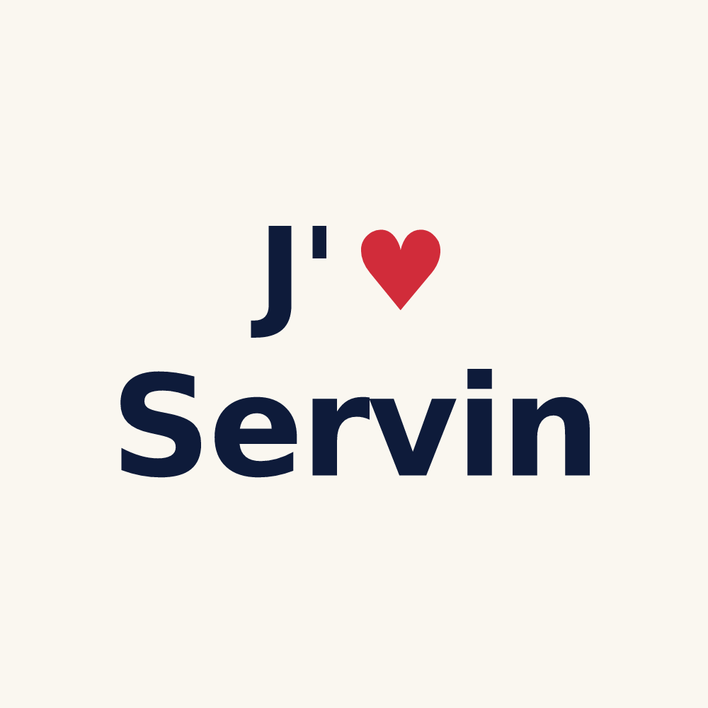 Tasse personnalisée Servin — design J'aime Servin