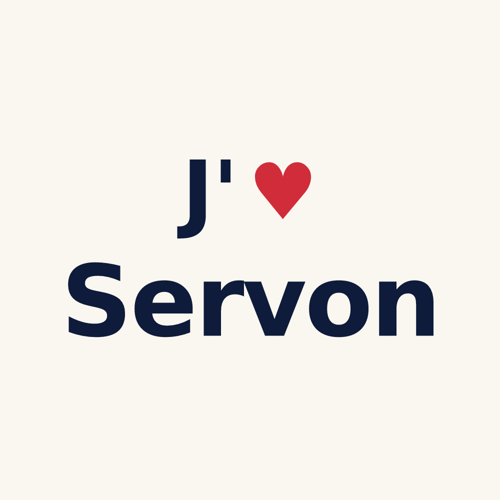 Tasse personnalisée Servon — design J'aime Servon