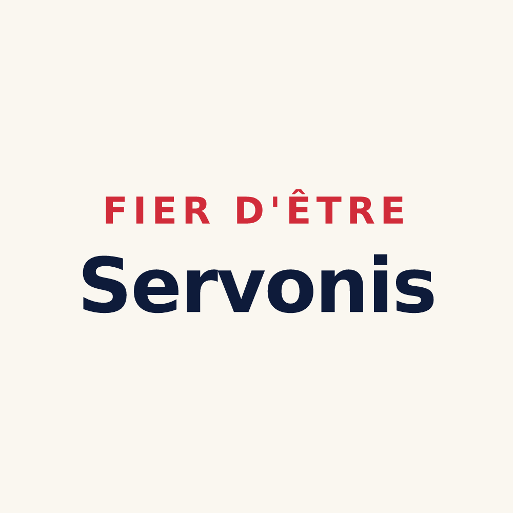Tasse « Fier d'être Servonis » — design pour Servon-Melzicourt
