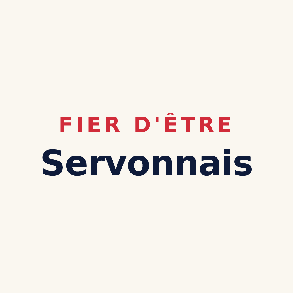 Tasse « Fier d'être Servonnais » — design pour Servon