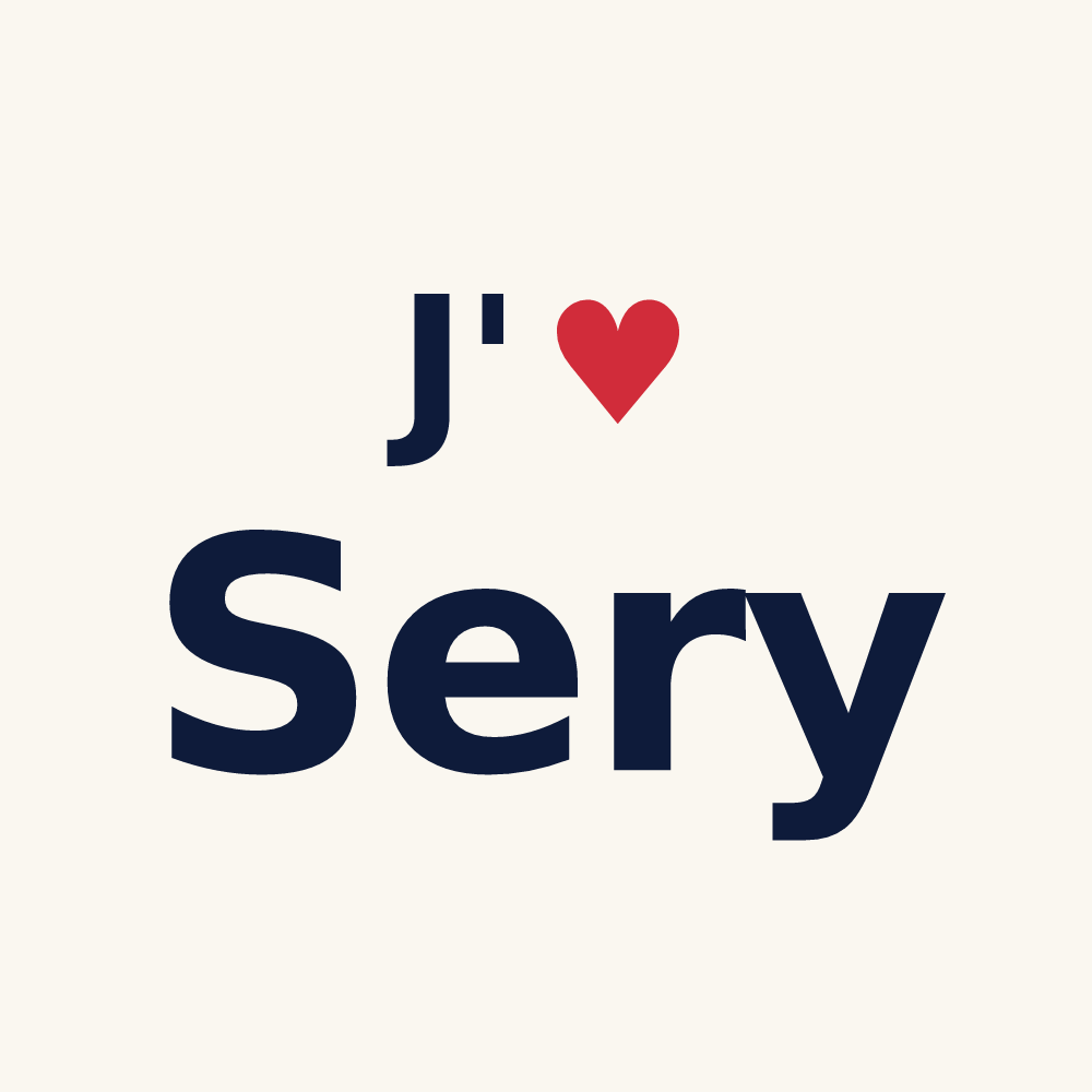 Tasse personnalisée Sery — design J'aime Sery