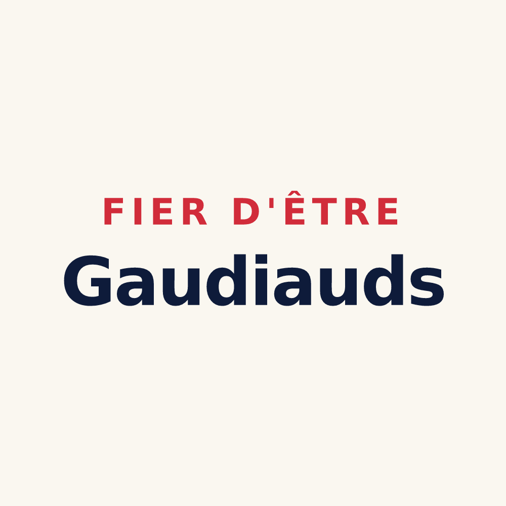 Tasse « Fier d'être Gaudiauds » — design pour Sery