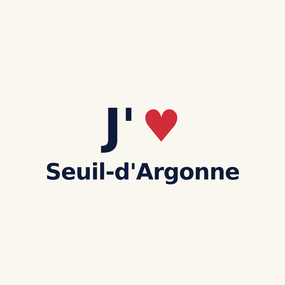 Tasse personnalisée Seuil-d'Argonne — design J'aime Seuil-d'Argonne