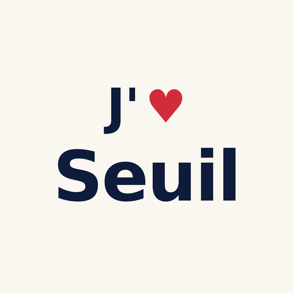 Tasse personnalisée Seuil — design J'aime Seuil