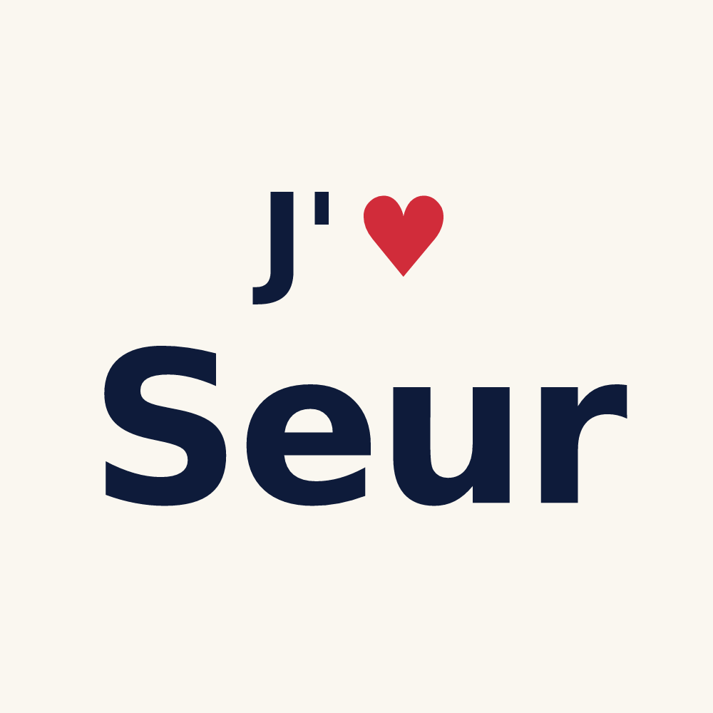 Tasse personnalisée Seur — design J'aime Seur