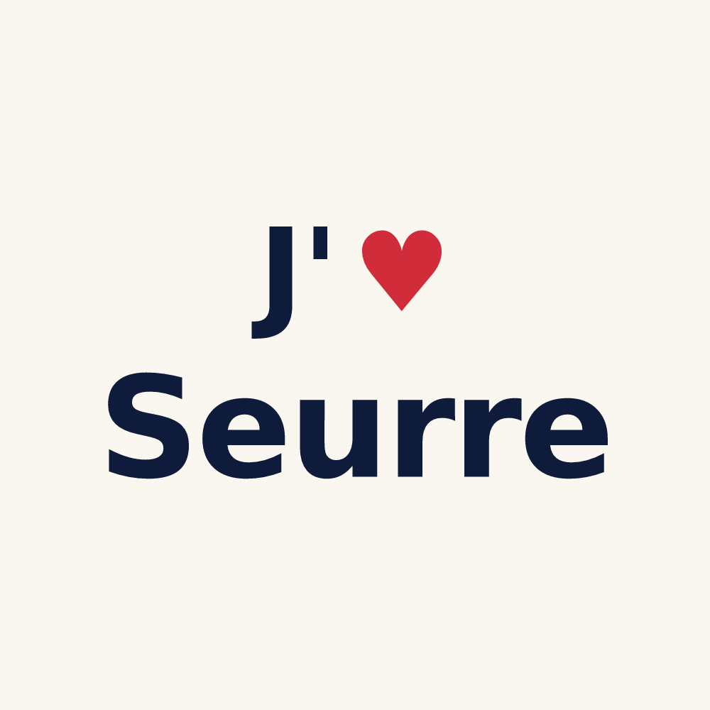 Tasse personnalisée Seurre — design J'aime Seurre