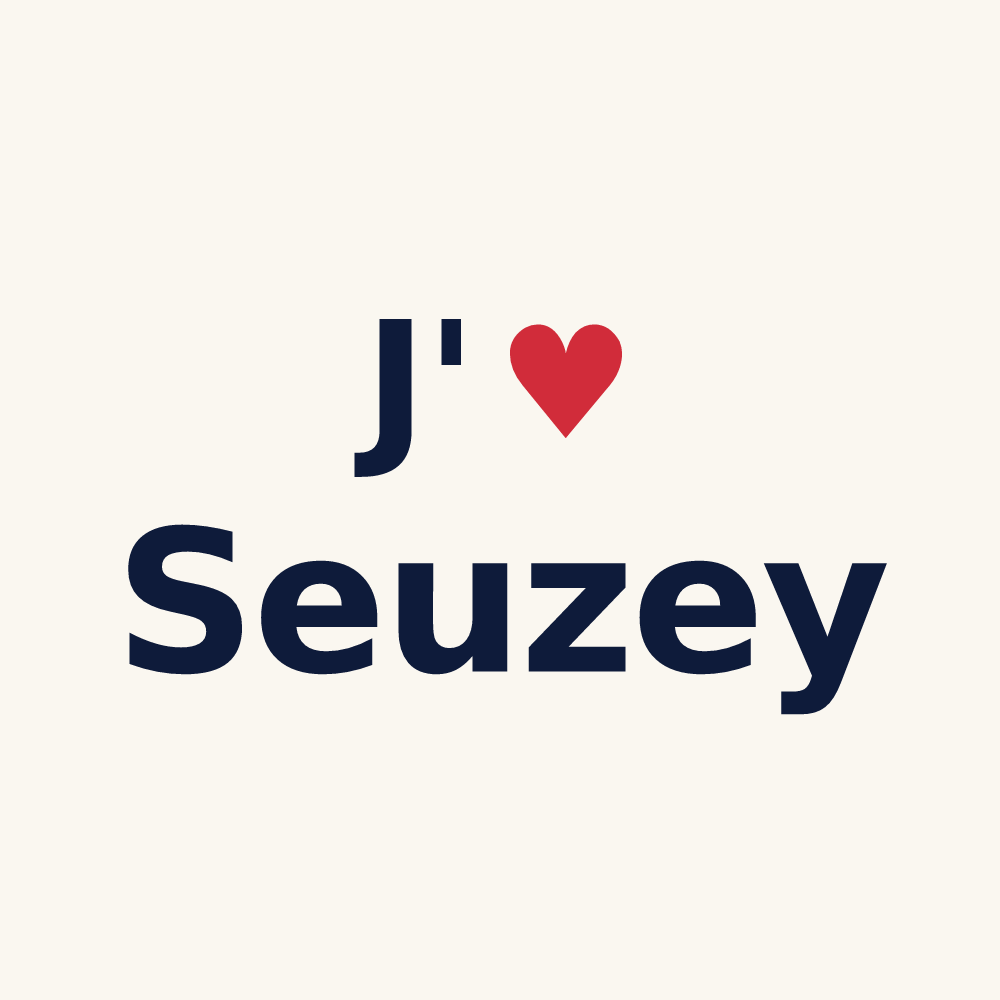 Tasse personnalisée Seuzey — design J'aime Seuzey